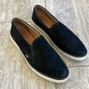 UGG Suede black slip on Shoes: size 8.5